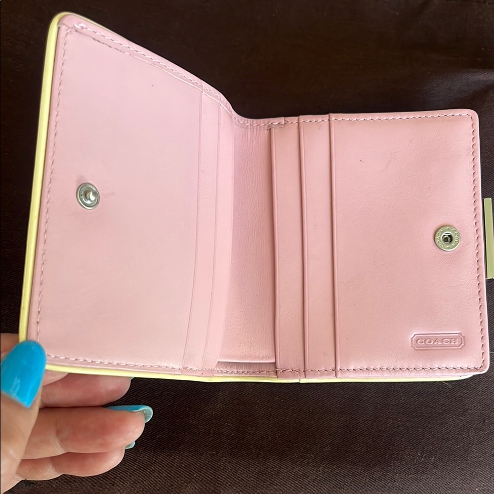 Coach White Leather Wallet